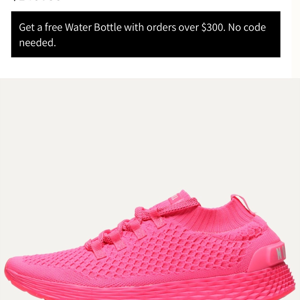 NOBULL Pink Athletic Shoes with Modern Knit Design